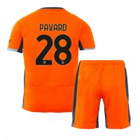 Koszulka piłkarska Inter Milan Benjamin Pavard #28 Strój Trzeci dla dzieci 2023-24 tanio Krótki Rękaw (+ Krótkie spodenki)